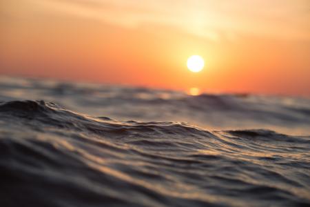 wave sunset