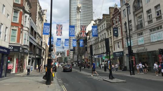 London street lockdown